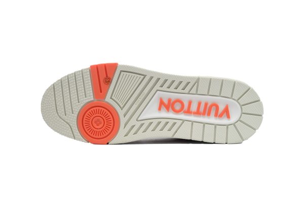 copy_of__pk_god_batch_louis_vuitton_trainer_white_green__1AC697A61CC17 PK God Batch LOUIS VUITTON Trainer White Orange