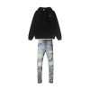 Alo Yoga Accolade Hoodie Black + Amiri Jeans PK 8905 Alo Yoga Accolade Hoodie Black + Amiri Jeans PK 8905
