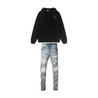 Alo Yoga Accolade Hoodie Black + Amiri Jeans PK 8905 Alo Yoga Accolade Hoodie Black + Amiri Jeans PK 8905