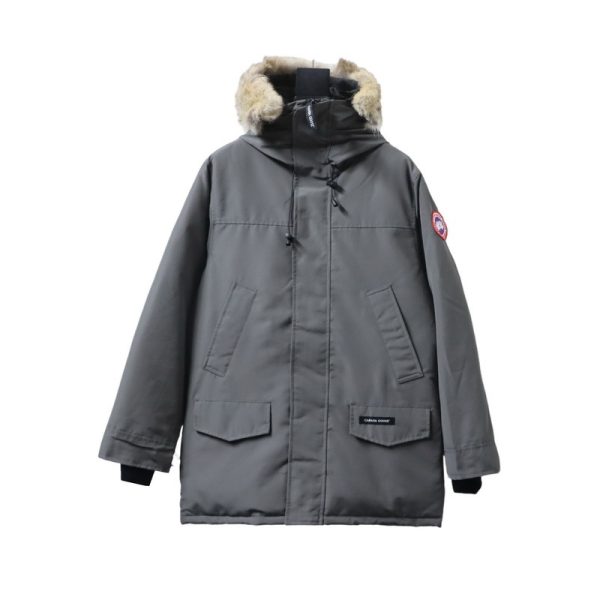 Canada goose  Business style mid-length down jacket gray