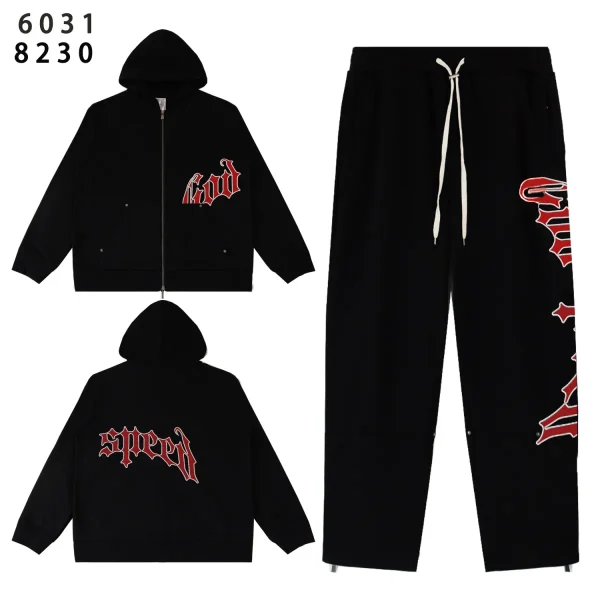 copy_of_godspeed_f_t_d_hoodie__5502_black_1CFBC5A004618 Godspeed OG Logo Black Sweatsuit G6031-8230 Red Letter Print