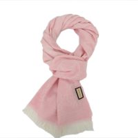 Gucci Knitted Bassel Scarf Pink Gucci Knitted Bassel Scarf Pink