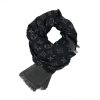Louis Vuitton Suede Tassel Scarf Black Louis Vuitton Suede Tassel Scarf Black