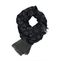 Louis Vuitton Suede Tassel Scarf Black Louis Vuitton Suede Tassel Scarf Black