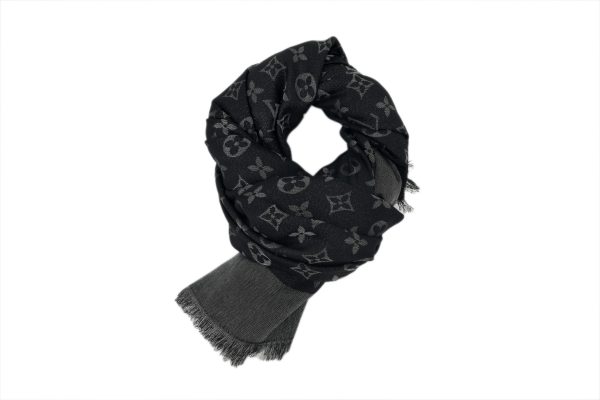 Louis Vuitton Suede Tassel Scarf Black Louis Vuitton Suede Tassel Scarf Black