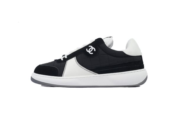 PK God Batch Chanel Stylish Skateboarding Shoes Black White