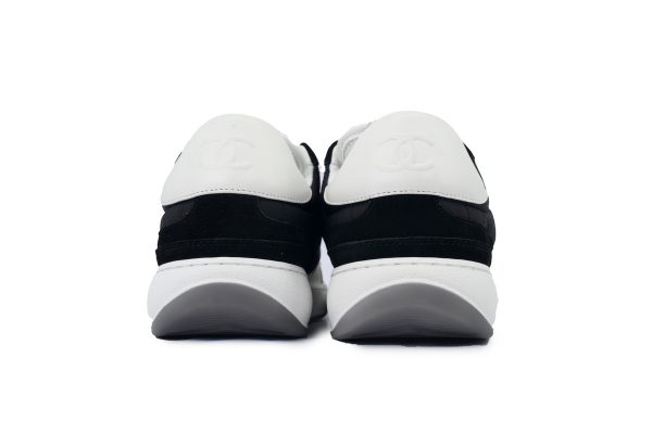 PK God Batch Chanel Stylish Skateboarding Shoes Black White