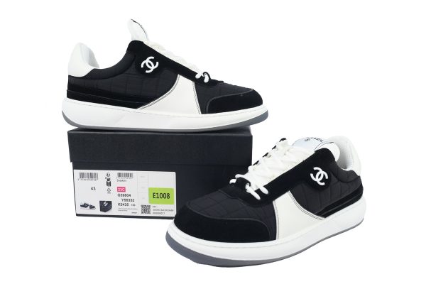 PK God Batch Chanel Stylish Skateboarding Shoes Black White