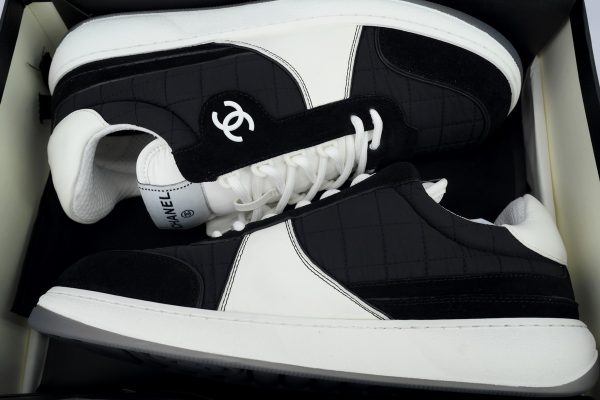 PK God Batch Chanel Stylish Skateboarding Shoes Black White
