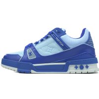 PK God Batch LOUIS VUITTON Trainer White Blue PK God Batch LOUIS VUITTON Trainer White Blue