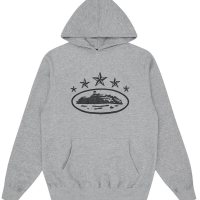 Corteiz 5 Starz Alcatraz Hoodie Grey Corteiz 5 Starz Alcatraz Hoodie Grey