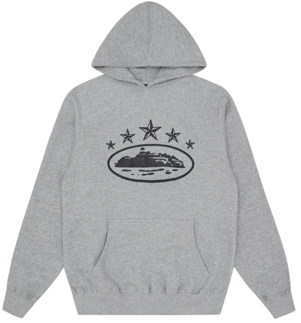 Corteiz 5 Starz Alcatraz Hoodie Grey Corteiz 5 Starz Alcatraz Hoodie Grey