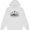 Corteiz 5 Starz Alcatraz Hoodie White Corteiz 5 Starz Alcatraz Hoodie White