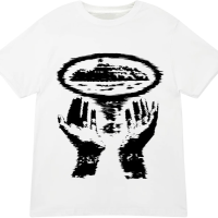 Corteiz Vortex Hands Tee Black/White Corteiz Vortex Hands Tee Black/White