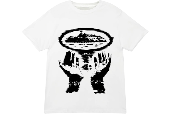Corteiz Vortex Hands Tee Black/White