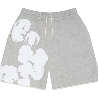 Denim Tears Big Cotton Wreath Sweat Shorts Grey Denim Tears Big Cotton Wreath Sweat Shorts Grey