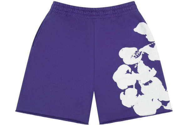 denim_tears_big_cotton_wreath_sweat_shorts_purple_1C4153F438318 Denim Tears Big Cotton Wreath Sweat Shorts Purple