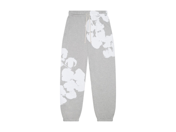 Denim Tears Big Cotton Wreath Sweatpants Grey Denim Tears Big Cotton Wreath Sweatpants Grey