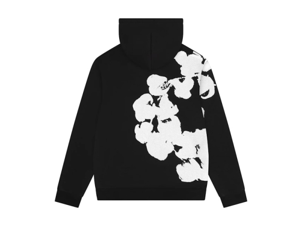 Denim Tears Big Cotton Wreath Sweatshirt Black