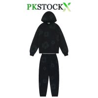 Denim Tears Cotton Wreath Hooded Sweatshirt 'Black Monochrome' Set Denim Tears Cotton Wreath Hooded Sweatshirt 'Black Monochrome' Set