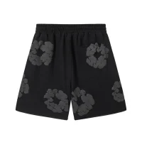 Denim Tears The Cotton Wreath Shorts Black Grey Denim Tears The Cotton Wreath Shorts Black Grey