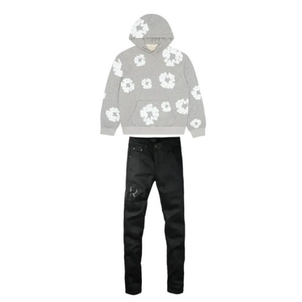 Denim Tears The Cotton Wreath Sweatshirt Grey + Amiri Jeans PK 8918 Denim Tears The Cotton Wreath Sweatshirt Grey + Amiri Jeans PK 8918