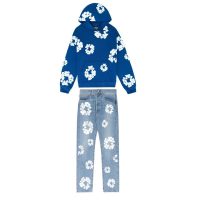 Denim Tears The Cotton Wreath Sweatshirt Royal Blue + DENIM TEARS THE COTTON WREATH JEAN LIGHT WASH Denim Tears The Cotton Wreath Sweatshirt Royal Blue + DENIM TEARS THE COTTON WREATH JEAN LIGHT WASH