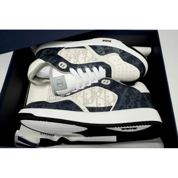 Dior B27 Low Denim Blue White Dior Tears Oblique Galaxy Leather 3SN272ZWZ H580