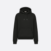Dior CD Icon Hooded Sweatshirt Black Cotton Fleece