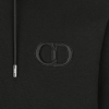 Dior CD Icon Hooded Sweatshirt Black Cotton Fleece