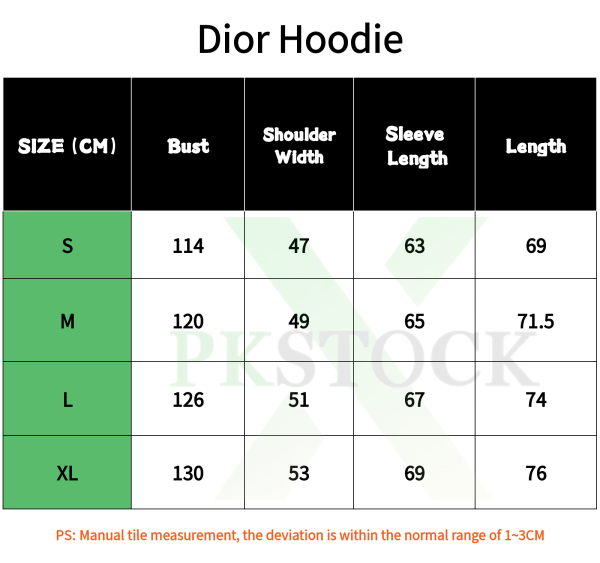 Dior CD Icon Hooded Sweatshirt Black Cotton Fleece