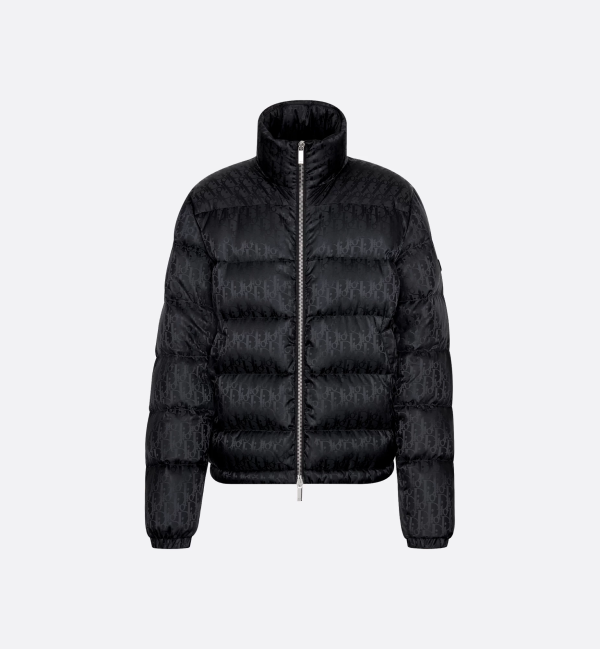 Dior Oblique Down Jacket Black Technical Jacquard Dior Oblique Down Jacket Black Technical Jacquard