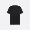 Dior Oblique Relaxed-Fit T-Shirt Black Terry Cotton Jacquard
