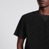 Dior Oblique Relaxed-Fit T-Shirt Black Terry Cotton Jacquard