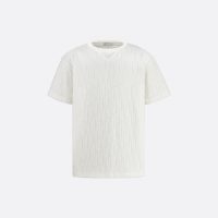 Dior Oblique Relaxed-Fit T-Shirt Off-White Terry Cotton Jacquard Dior Oblique Relaxed-Fit T-Shirt Off-White Terry Cotton Jacquard