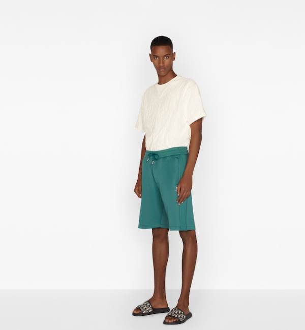 Dior Oblique Relaxed-Fit T-Shirt Off-White Terry Cotton Jacquard