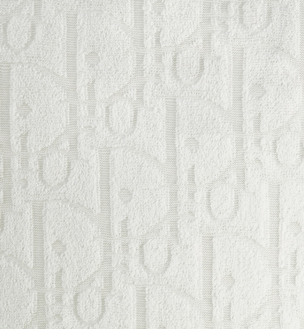 Dior Oblique Relaxed-Fit T-Shirt Off-White Terry Cotton Jacquard