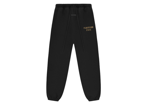 Fear of God Essentials Fleece Essential Sweatpant Black Fear of God Essentials Fleece Essential Sweatpant Black