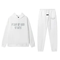 Fear of God Essentials Fleece Hoodie & Sweatpant Set White Fear of God Essentials Fleece Hoodie & Sweatpant Set White