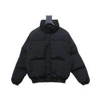 Fear of God Essentials Puffer Jacket In Black Fear of God Essentials Puffer Jacket In Black