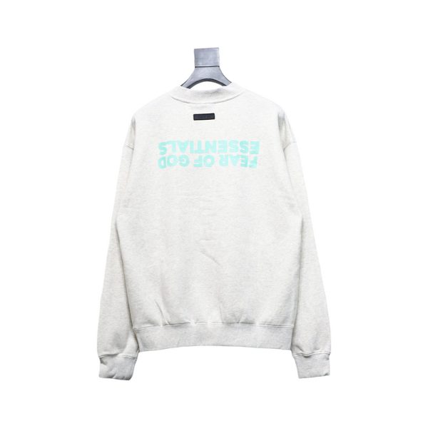Fear of God FOG 24FW Small Inverted Letters Crewneck Grey Sweatshirt Fear of God FOG 24FW Small Inverted Letters Crewneck Grey Sweatshirt
