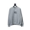 Fear of God FOG double line 24FW FG lettering round neck hoodie Fear of God FOG double line 24FW FG lettering round neck hoodie