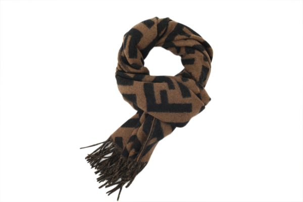 Fendi Suede Tassel Scarf Dark Brown Fendi Suede Tassel Scarf Dark Brown
