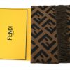 fendi_suede_tassel_scarf_dark_brown_1D186E6EB3912 Fendi Suede Tassel Scarf Dark Brown