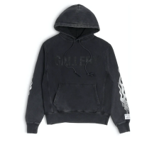 Gallery Dept. Flames Hoodie Black