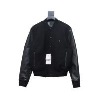 Givenchy GVC 4G Logo Leather Baseball Jacket Givenchy GVC 4G Logo Leather Baseball Jacket