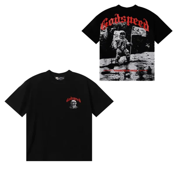Godspeed 1969 Crew Neck T-shirt #7068 Black/White