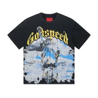 Godspeed Chrome Liberty T-Shirt #1015 Black Wash Godspeed Chrome Liberty T-Shirt #1015 Black Wash
