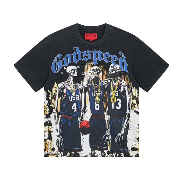 Godspeed Dream Team Tee #1023 Grey Wash