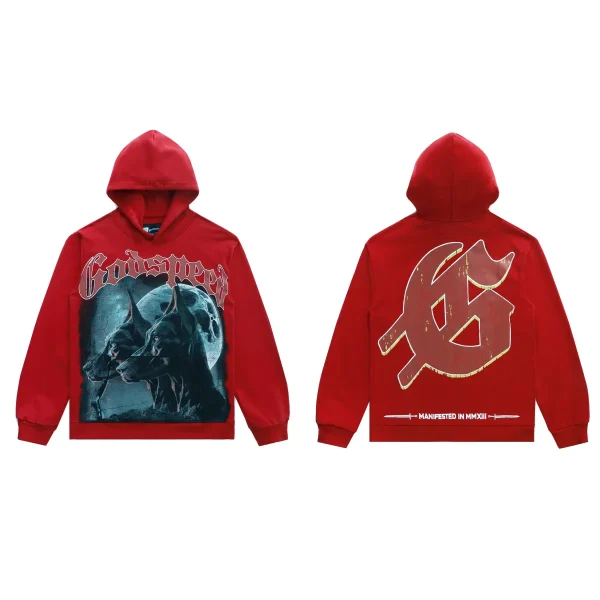 Godspeed F.T.D Hoodie #5502 Red Godspeed F.T.D Hoodie #5502 Red